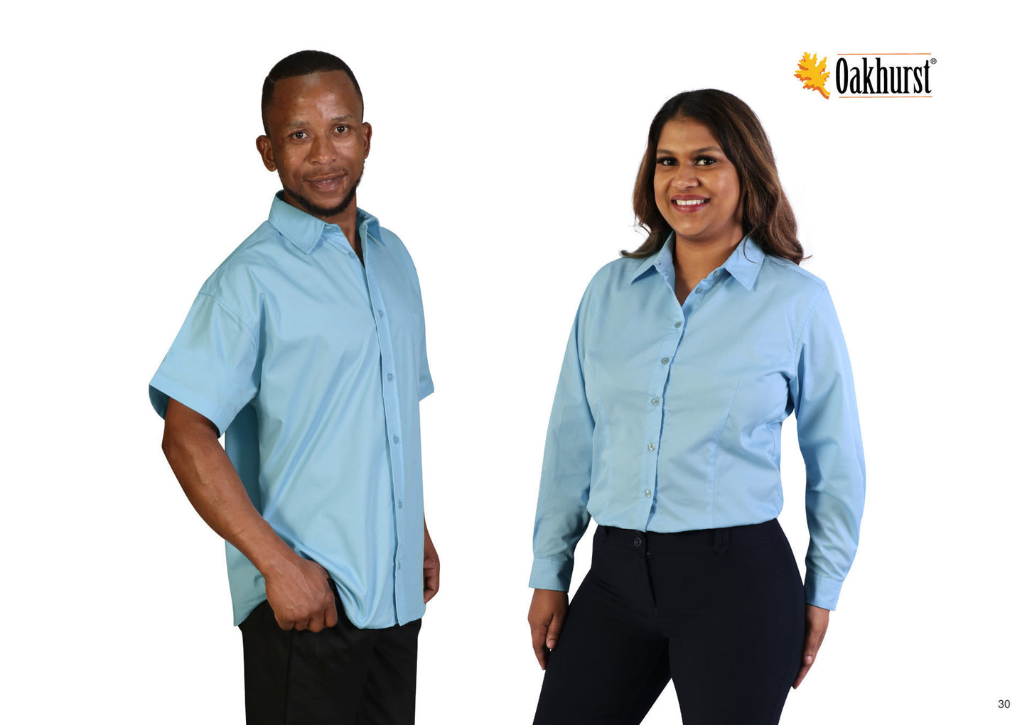 Classic Woven Shirt Long Sleeve - Blue Sky - While Stocks Last