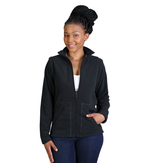Ladies Zip Off Sleeve Polar Fleece