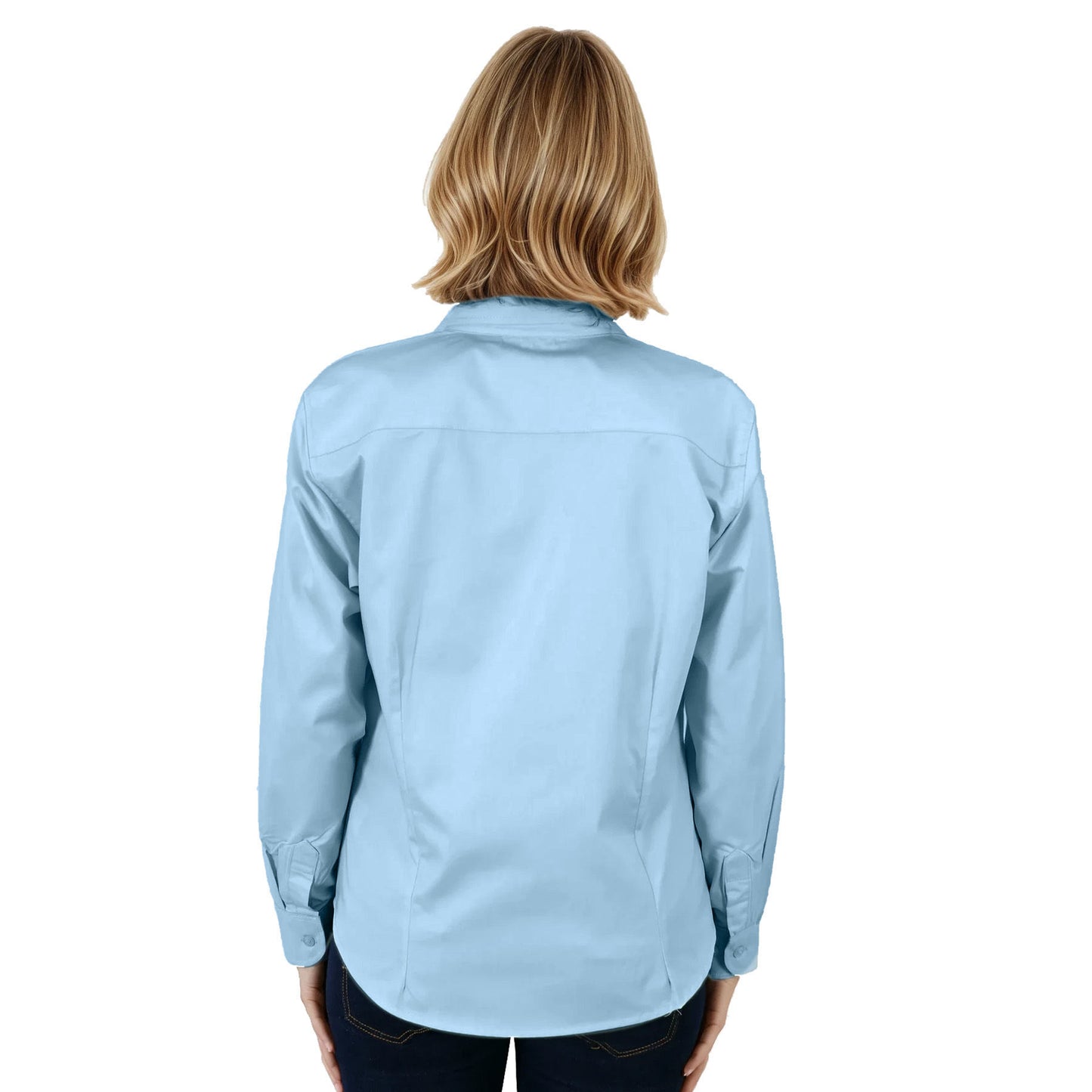 Ladies Classic Woven Shirt Long Sleeve