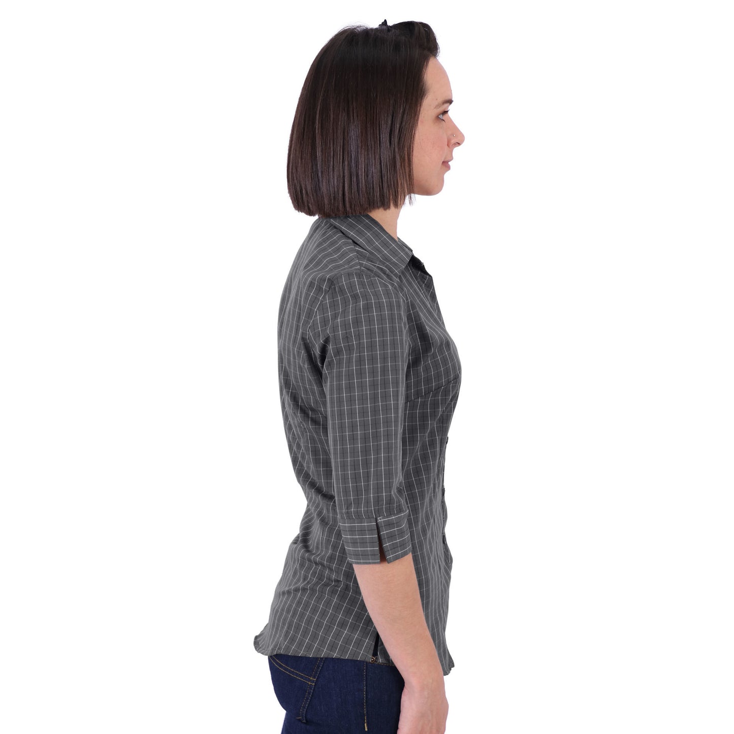 Donna Blouse 3/4 Sleeve - Check 3