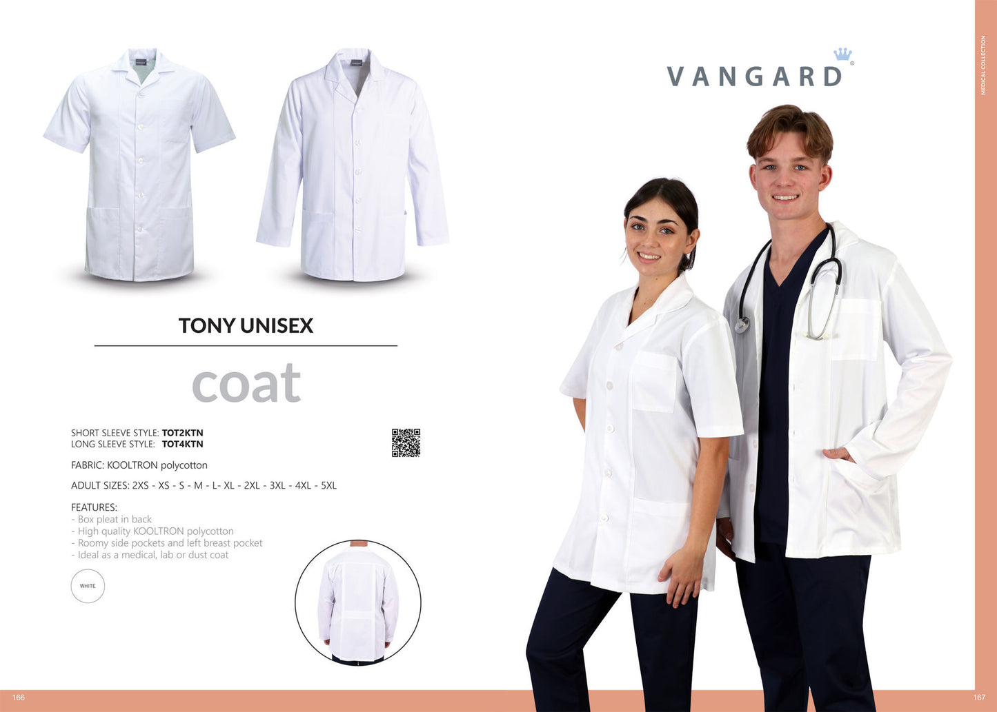Tony Unisex Coat - Short sleeve