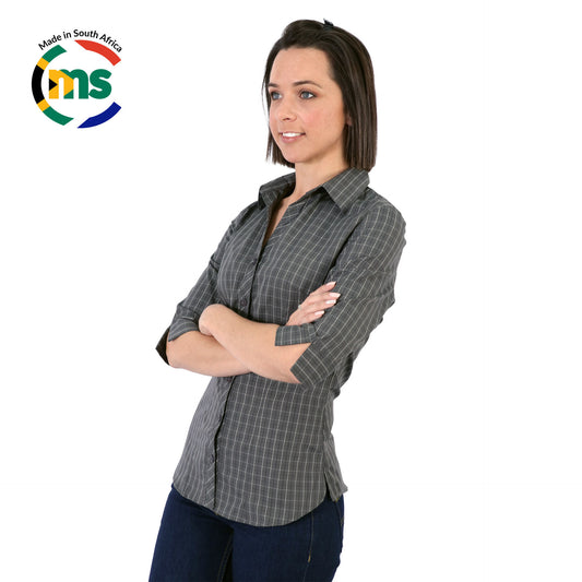 Donna Blouse 3/4 Sleeve - Check 3