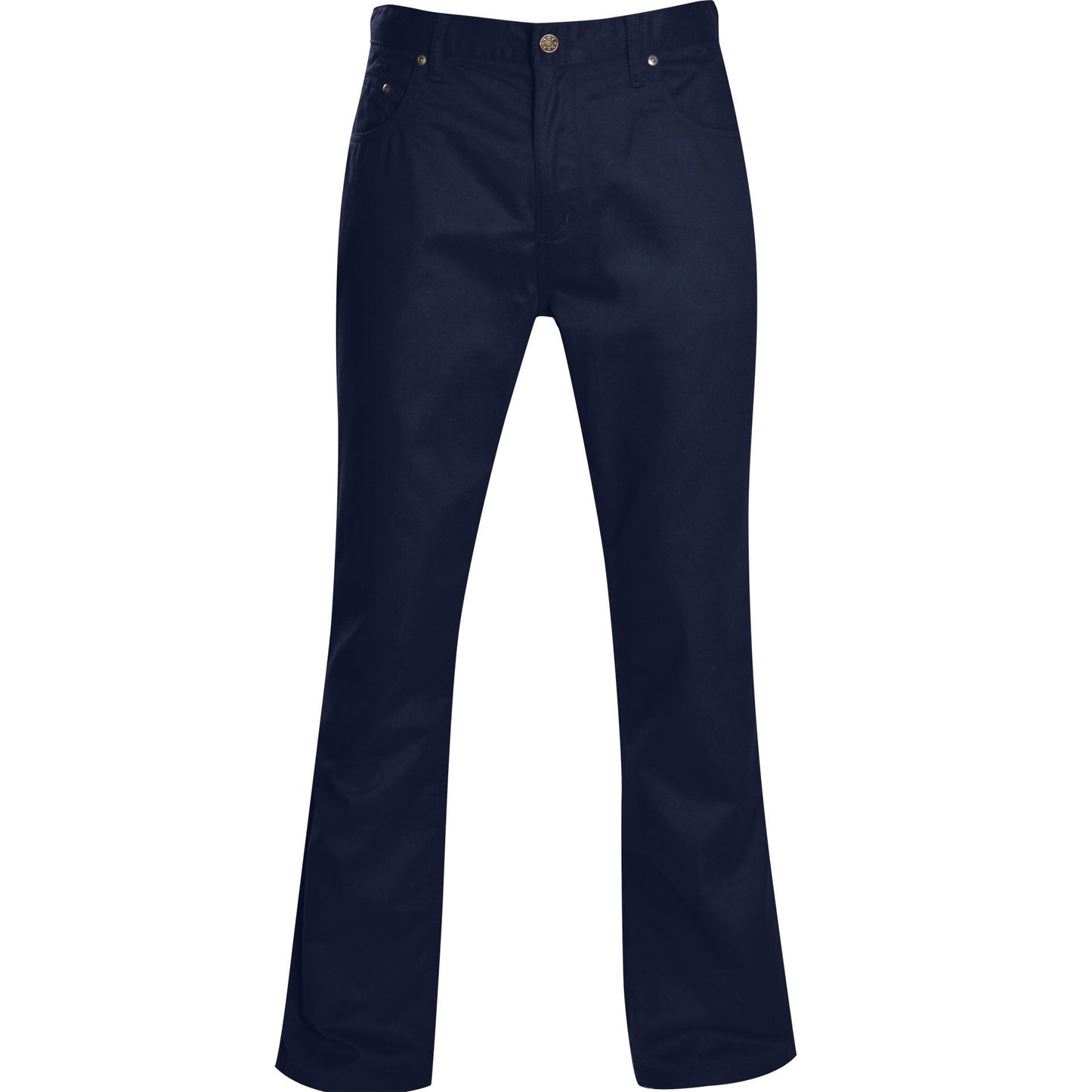 5 Pocket Polycotton Chino Pants - Navy - End Of Range