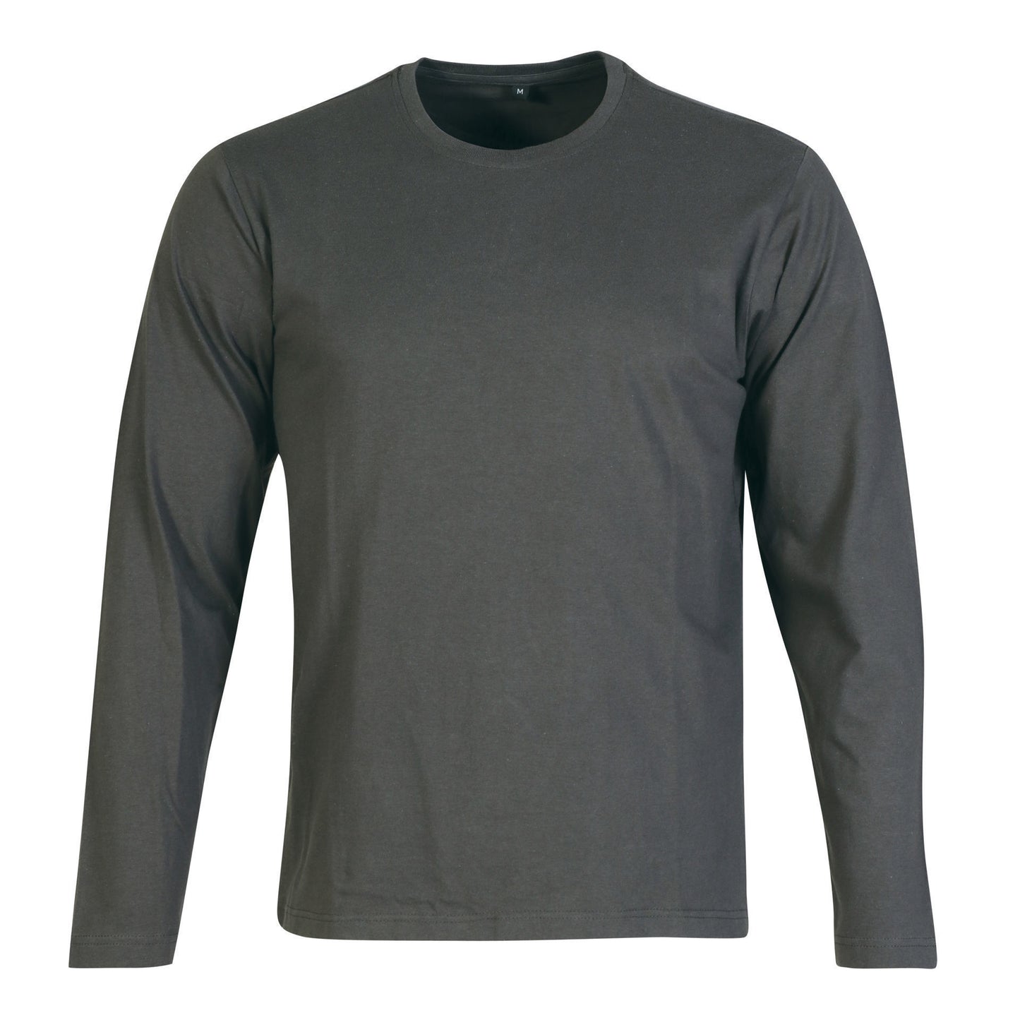 Mens 150g Fashion Fit T-Shirt - long sleeve - Charcoal - End Of Range