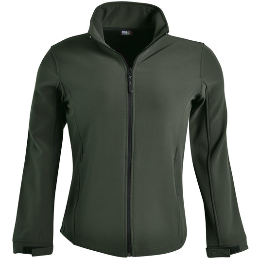 Ladies Classic Softshell Jacket - Olive Green - End Of Range