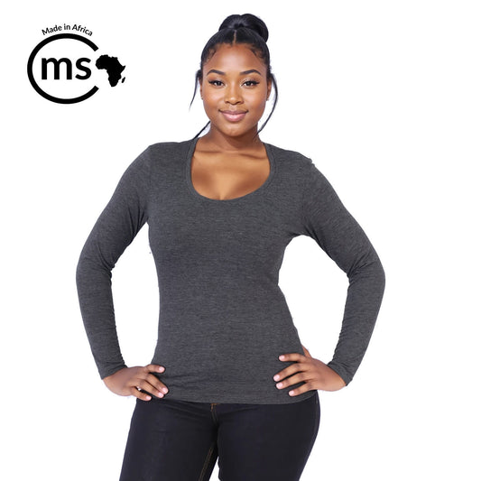 Ladies 150g Fashion Fit T-Shirt - long sleeve