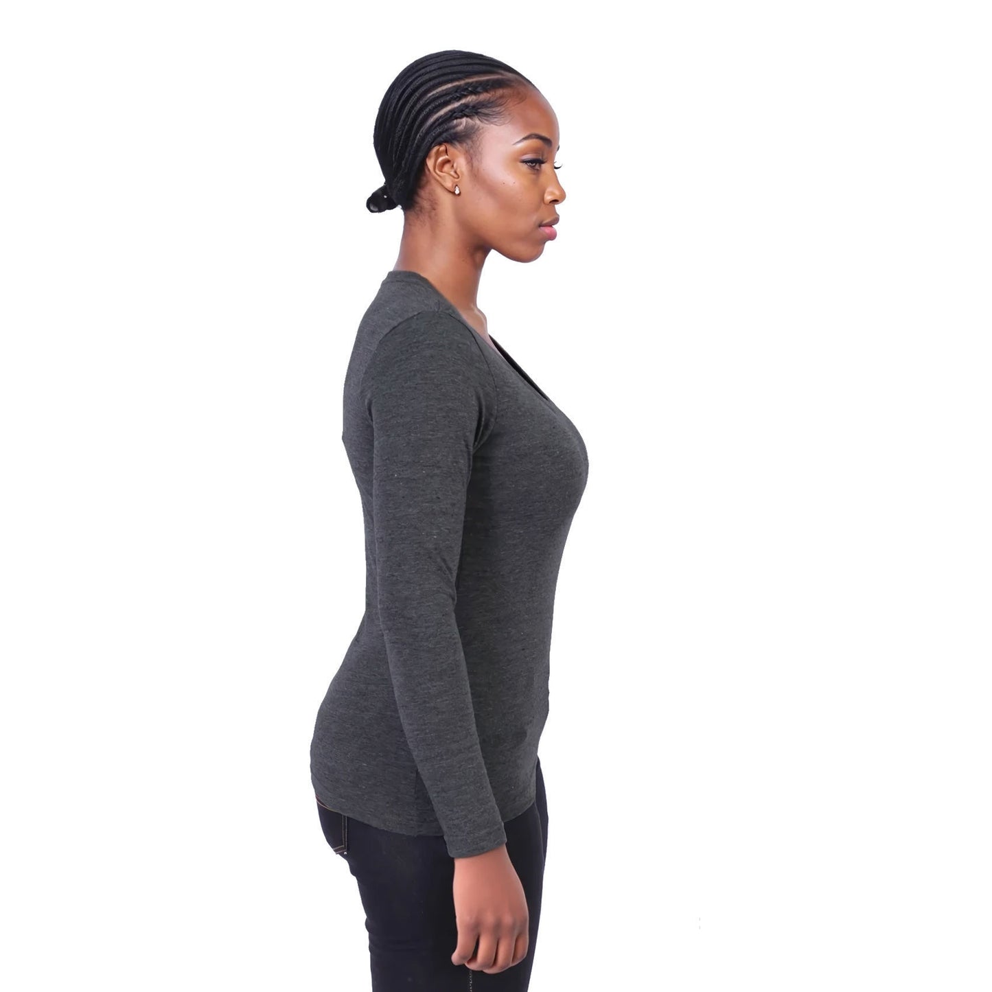 Ladies 150g Fashion Fit T-Shirt - long sleeve