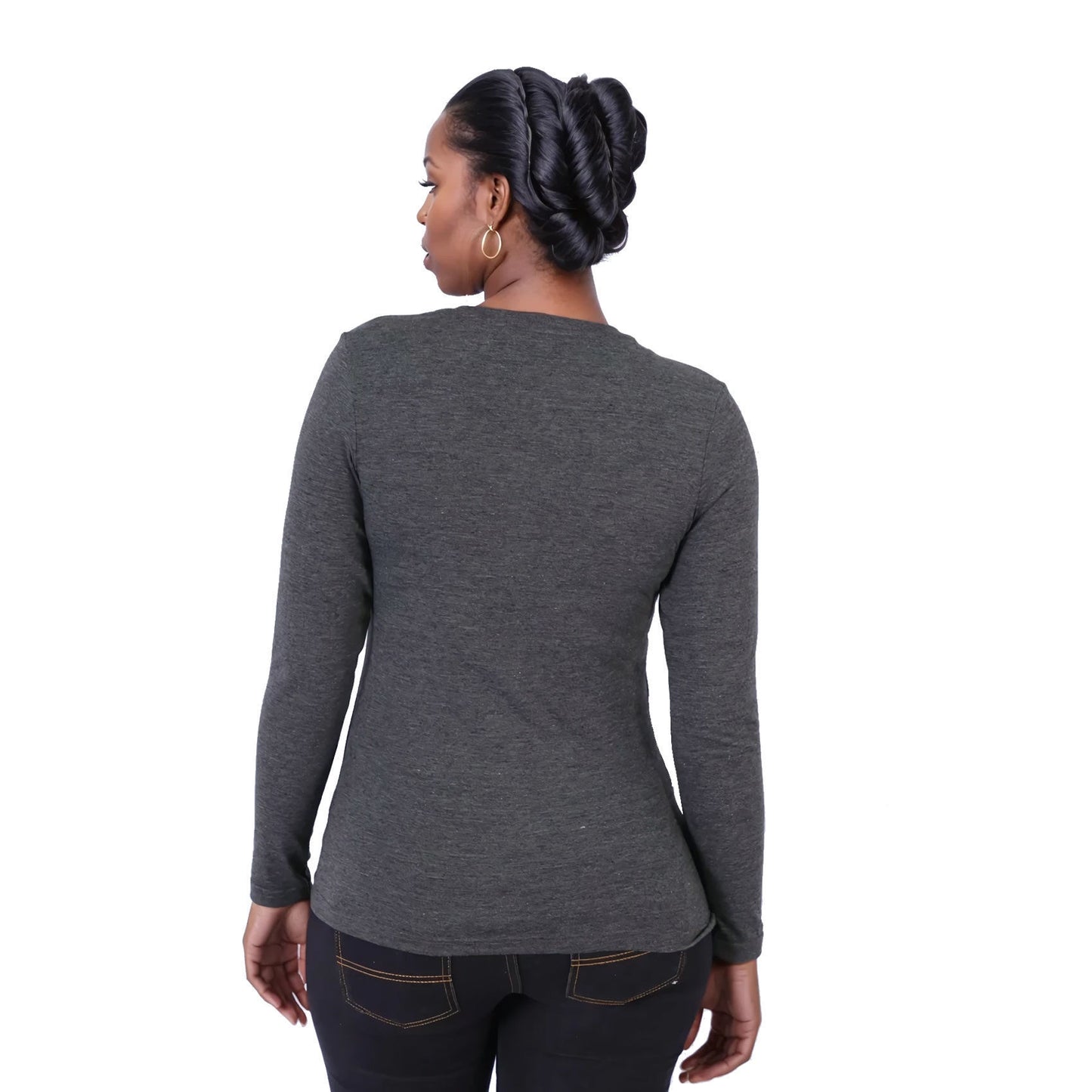 Ladies 150g Fashion Fit T-Shirt - long sleeve