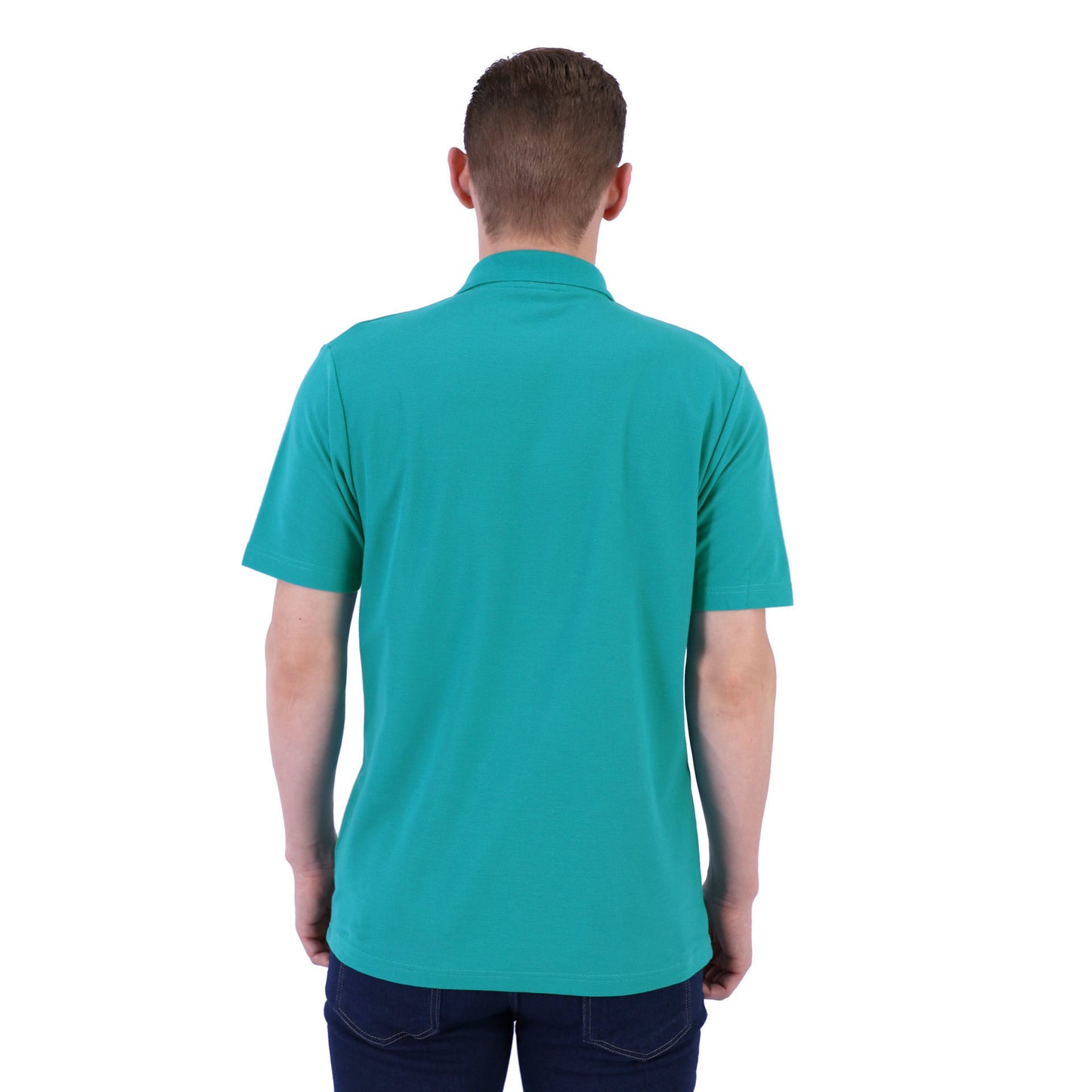 175g Classic Pique Knit Polo - Green & Gold Friday