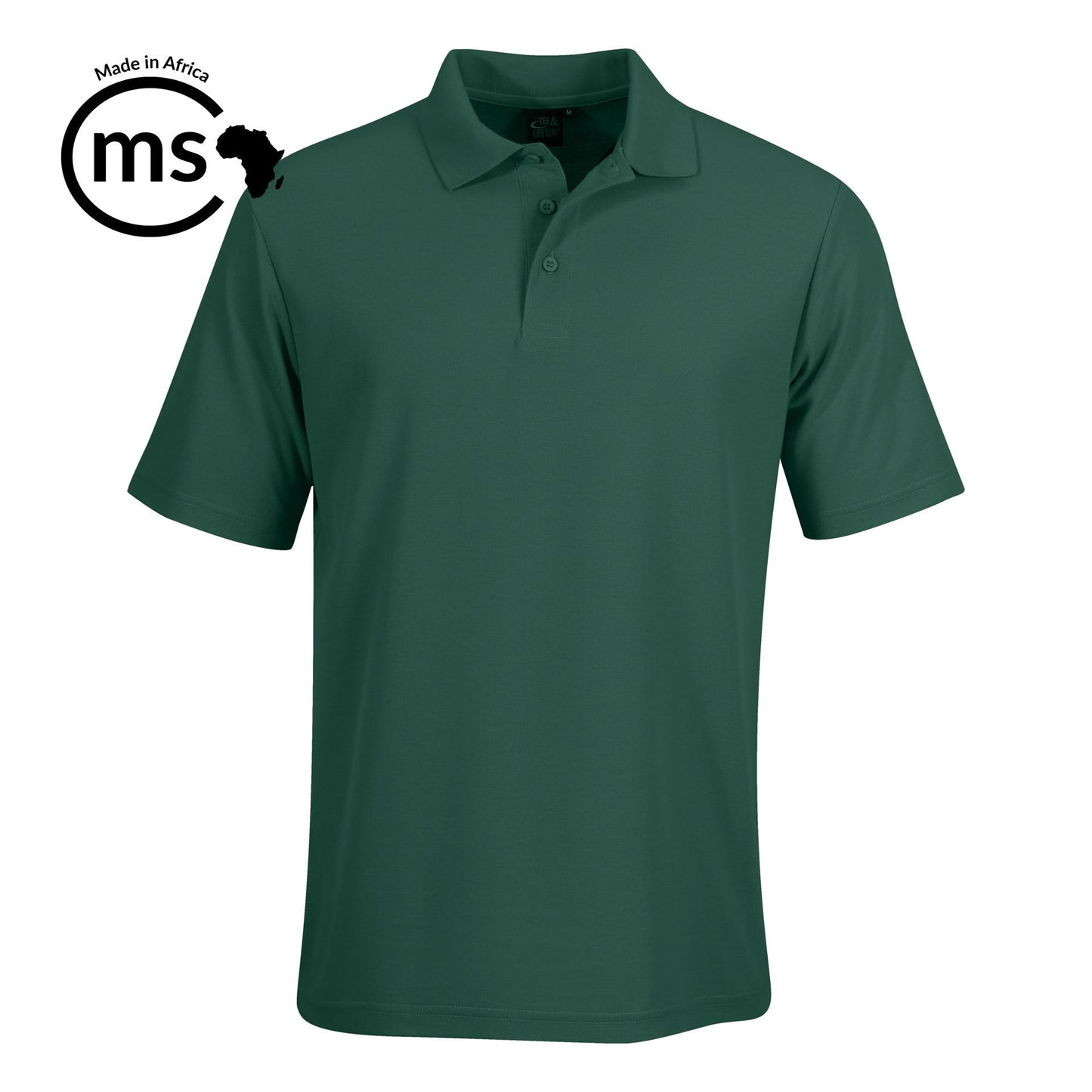 175g Classic Pique Knit Polo - Green & Gold Friday