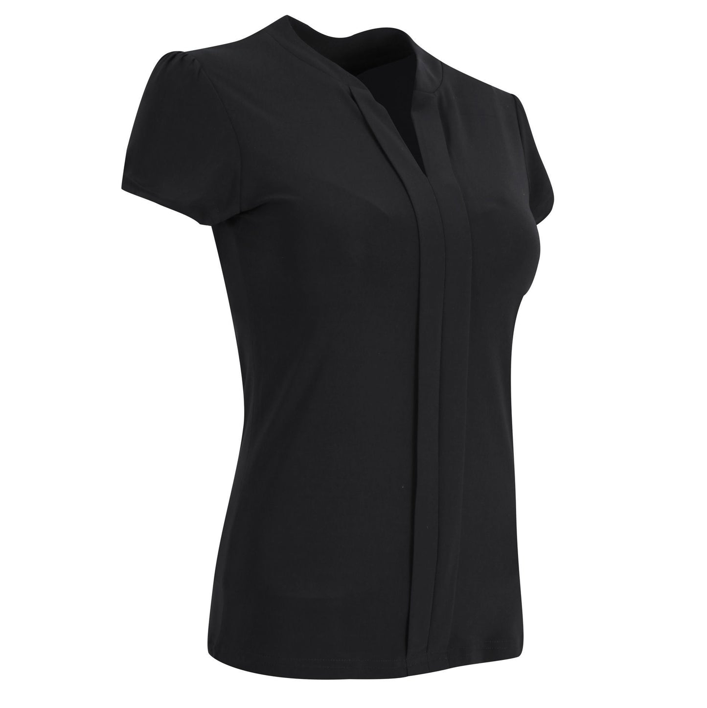 Emma  Blouse - Short Sleeve - Black - End of Range