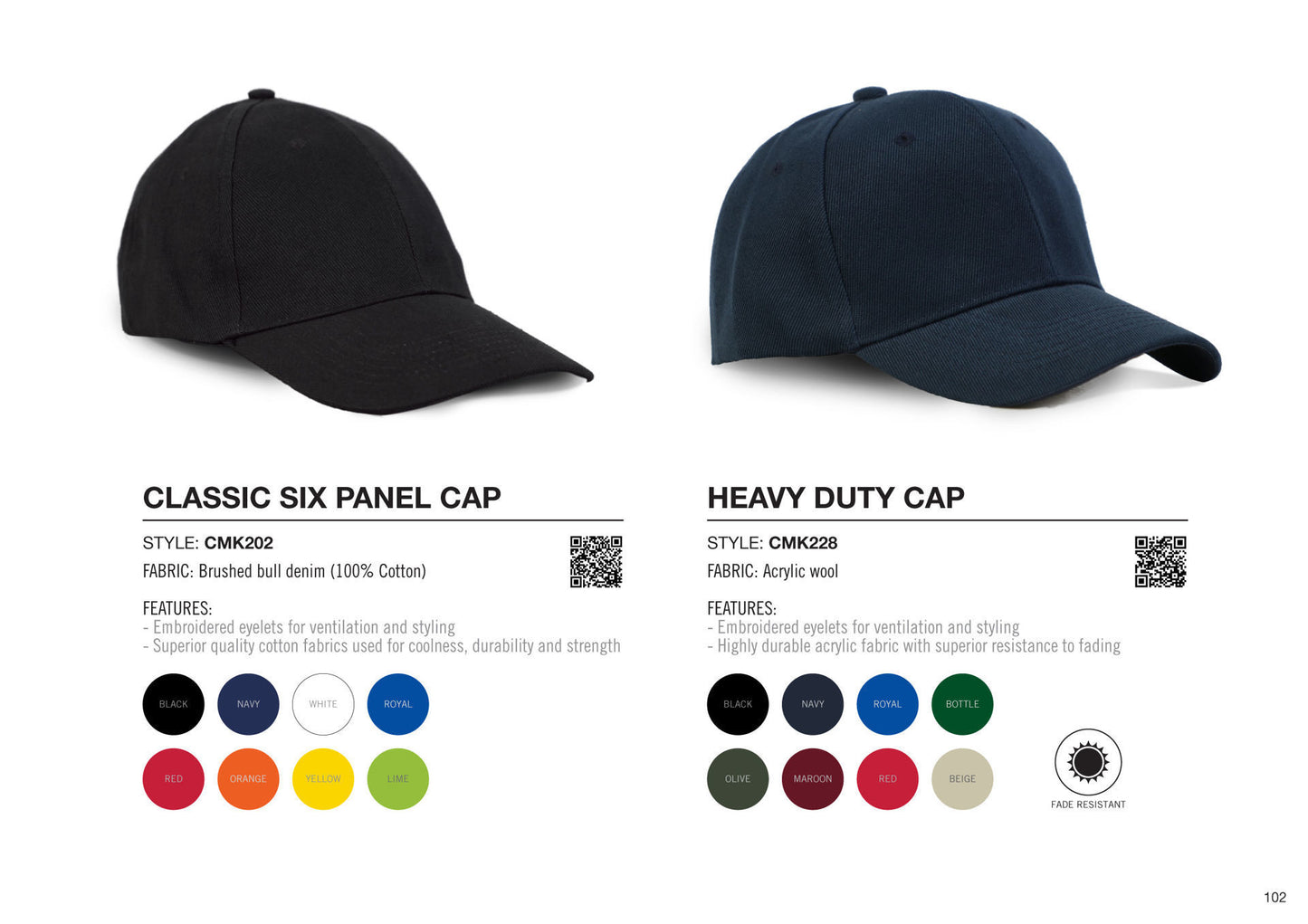 Classic Six Panel Cap - Red - End Of Range