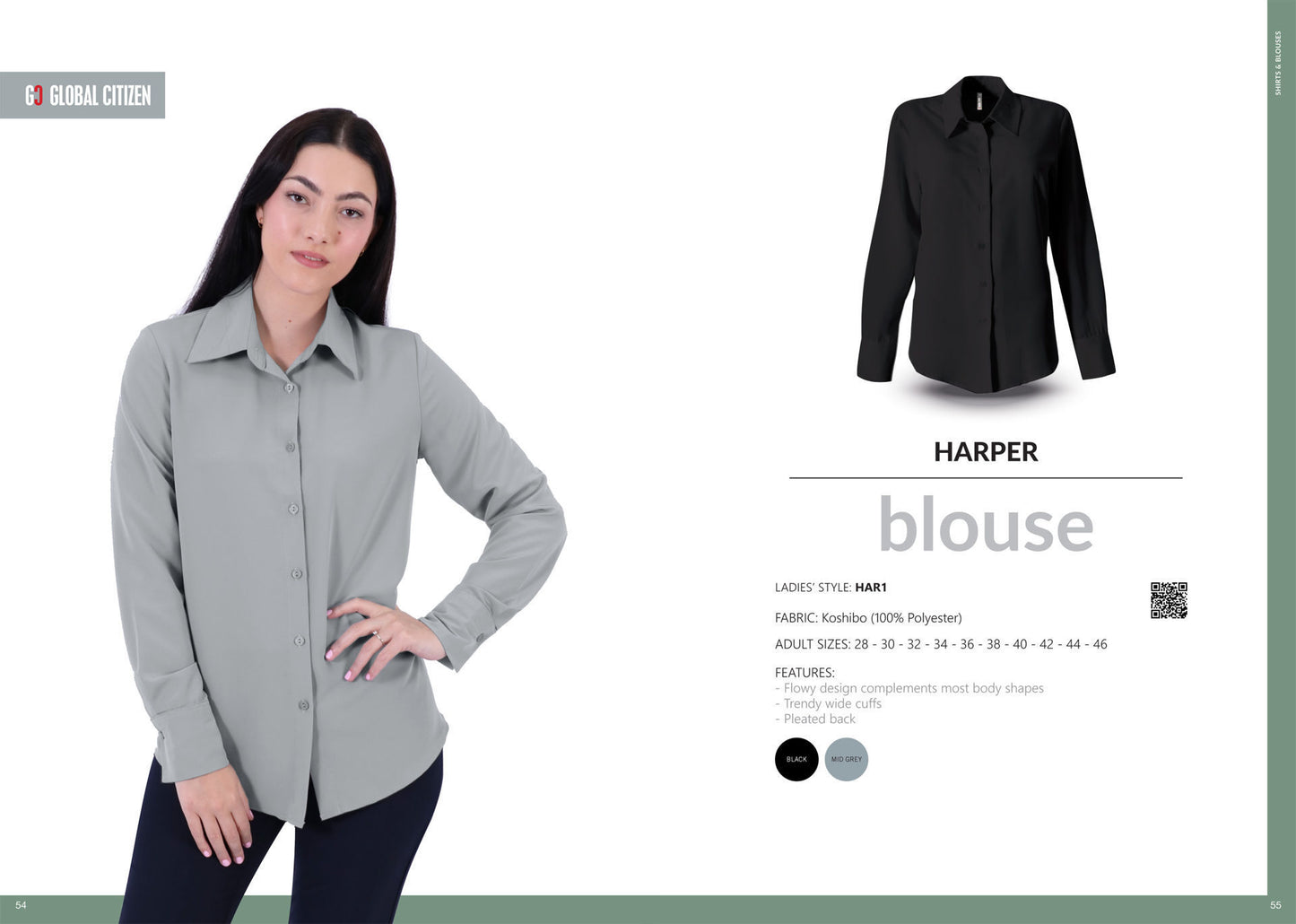 Harper Blouse - Navy - End Of Range