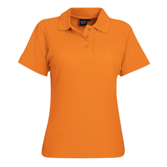 175g Ladies Classic Pique Knit Polo - Orange - End Of Range
