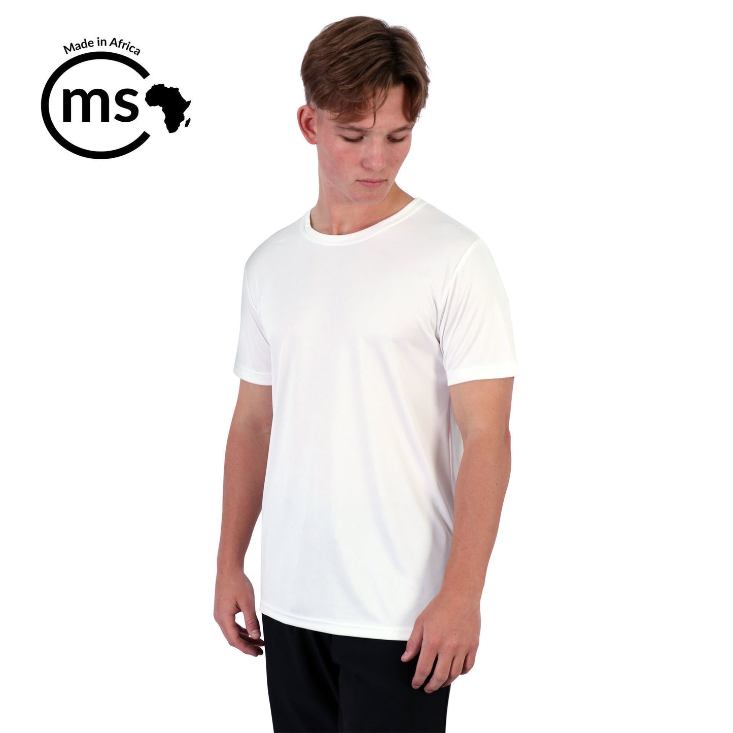 Unisex Lifestyle Sports T-Shirt - White - End Of Range