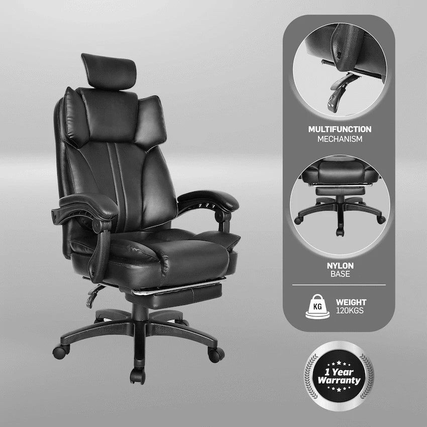 Emperor High Back Chair - Black