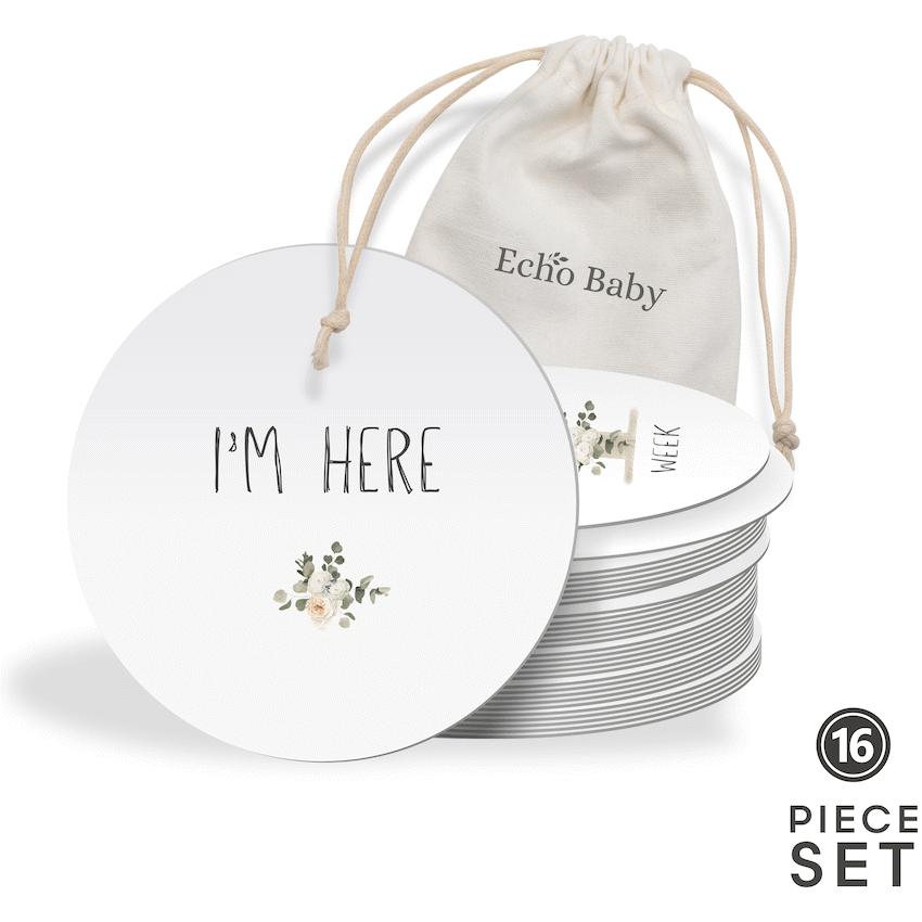 Echo Baby Milestone Cards - Floral
