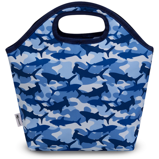Quest Shark Cammo Lunch Bag Blue
