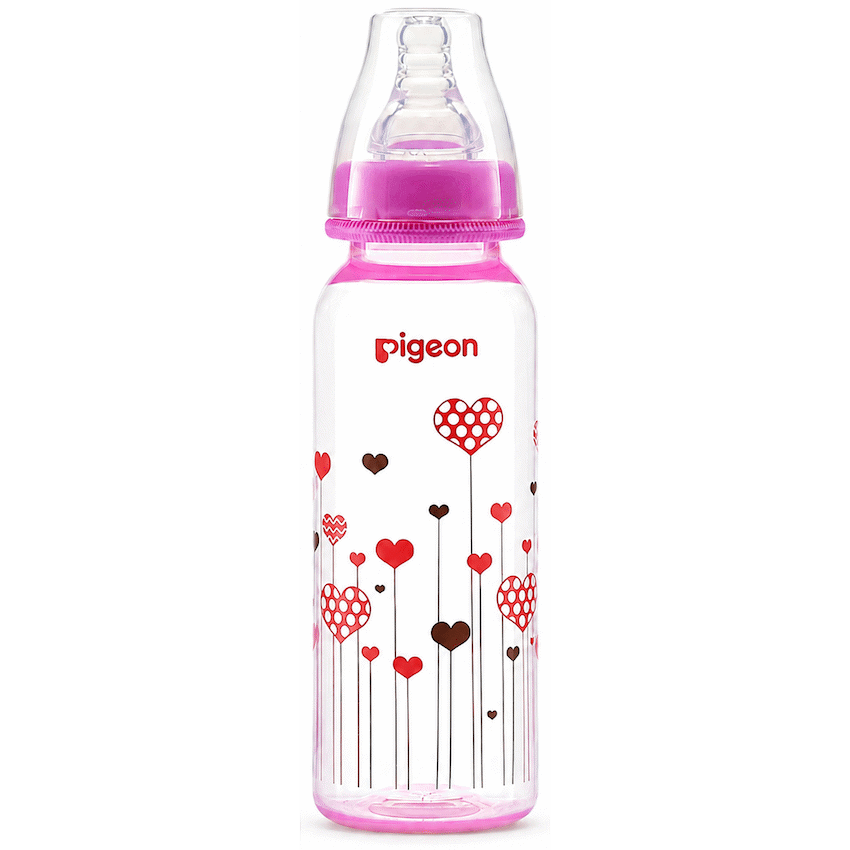 Pigeon Flexible Bottle - Std Neck - Pink 240ml