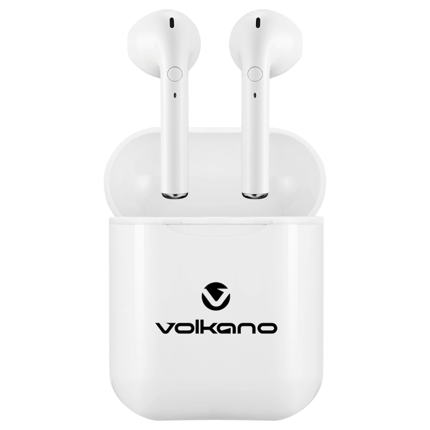 Volkano Buds Series TWS Without Silicone - White