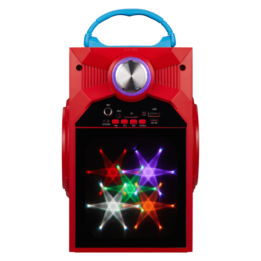 Marvel Spider-Man Galaxy LED Stars Karaoke Machine with Microphone