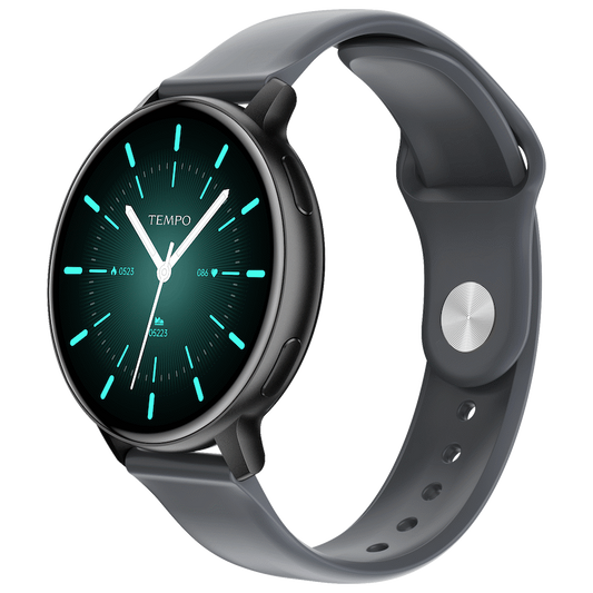 Tempo Pulse Round Smart Watch - Charcoal