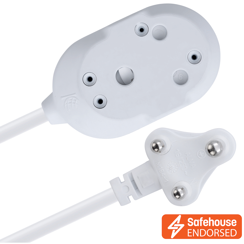 Ellies Back to Back Light Duty Extension Lead-20M