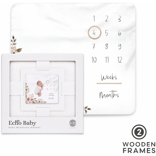 Echo Baby Milestone Blanket - Bloom