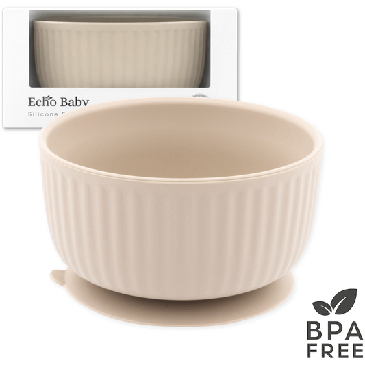 Echo Baby Silicone Suction Bowl - Ivory
