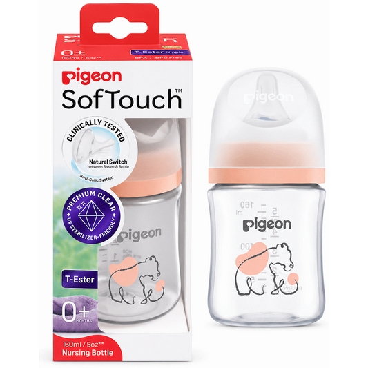 Pigeon Softouch Nursing Bottle T-Ester 160ml - Bear