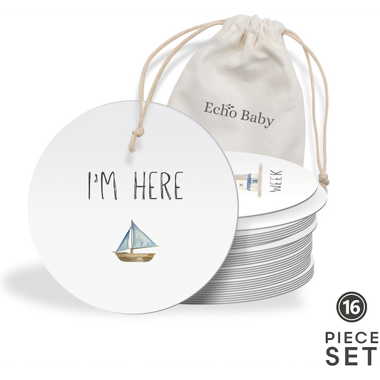 Echo Baby Milestone Cards - Nautical