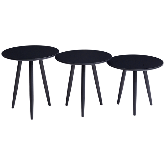 Everfurn Wooden Finish 3 - Piece Monaco Coffee Table