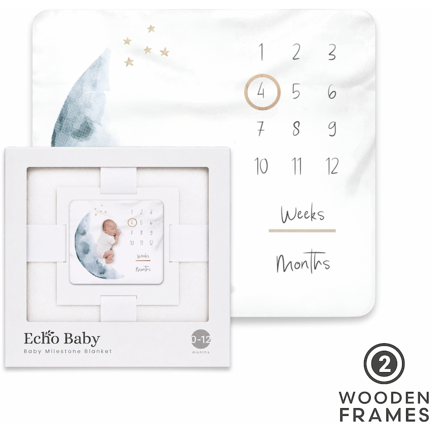 Echo Baby Milestone Blanket - Moon