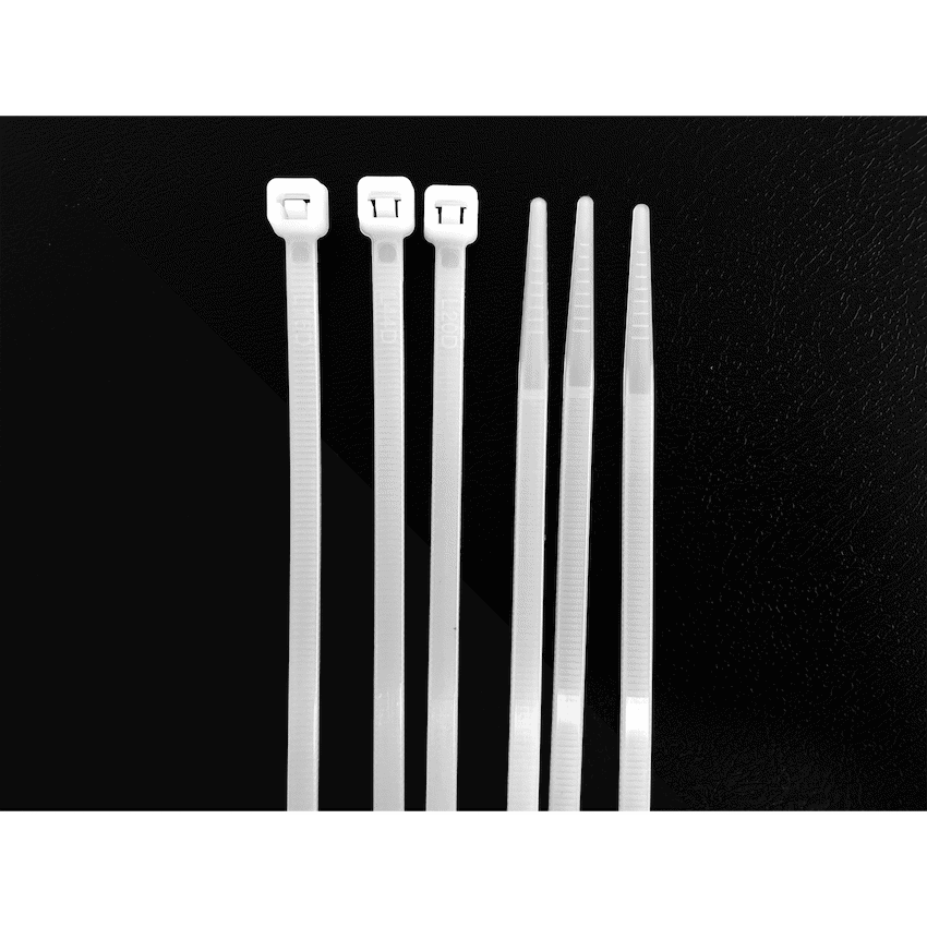Ellies Cable Tie 4.8mm X 200mm -  100 PACK SIZE - WT