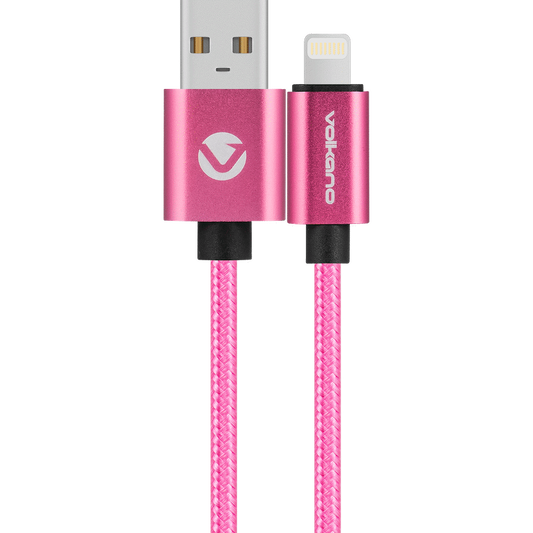 Volkano Fashion Series Lightning Cable 1.8m - Pink
