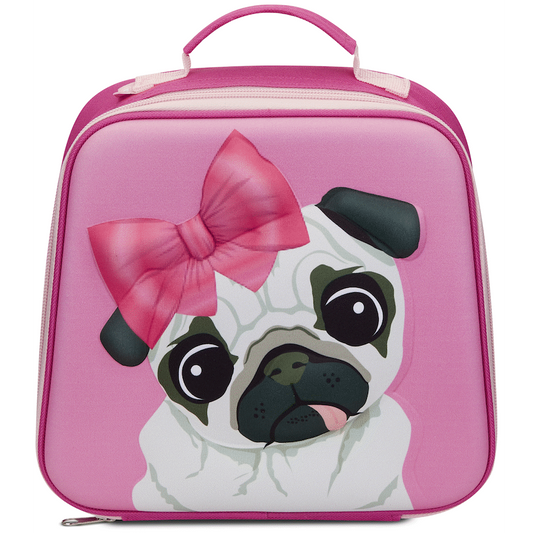 Quest Pug 3D EVA Lunch Bag - Pink