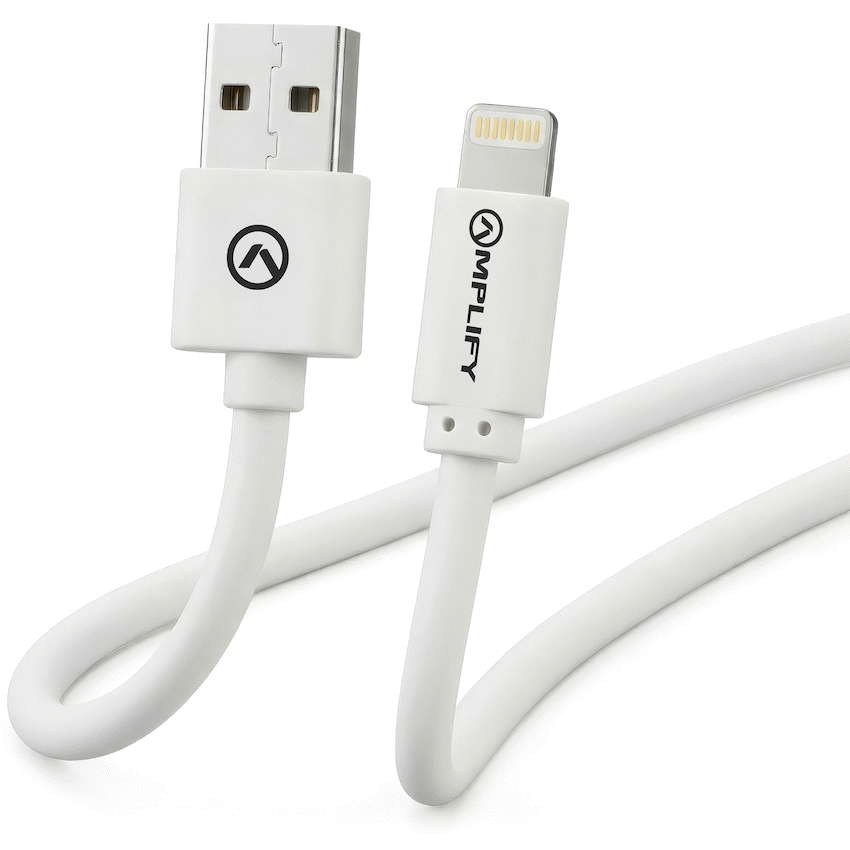 Amplify Lightning Charging Cable for iPhone & iPad - White