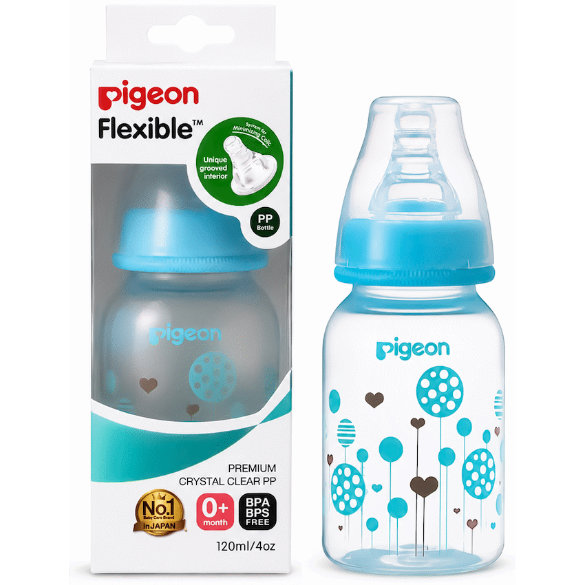 Pigeon Flexible Bottle STD Neck 120ml - Blue