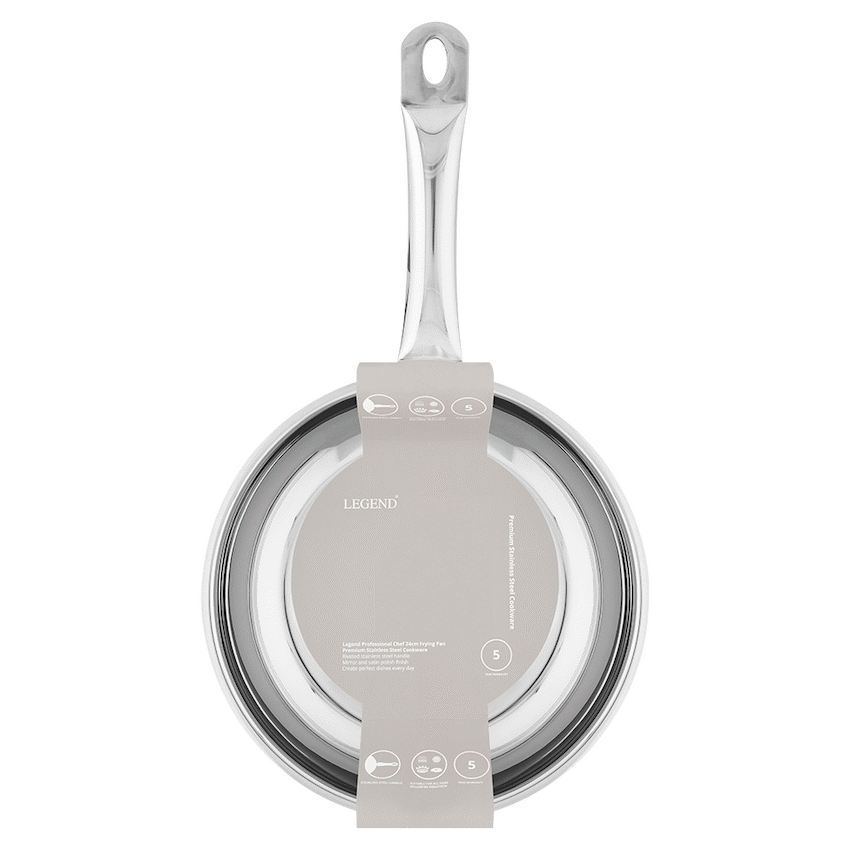 Legend Prof Chef 24cm Stainless Steel Frying Pan
