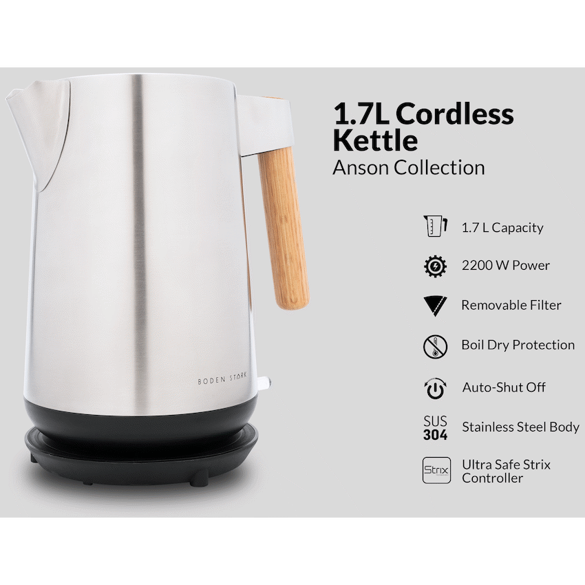 Boden Stark Anson Collection 1.7l 2000w SS Kettle