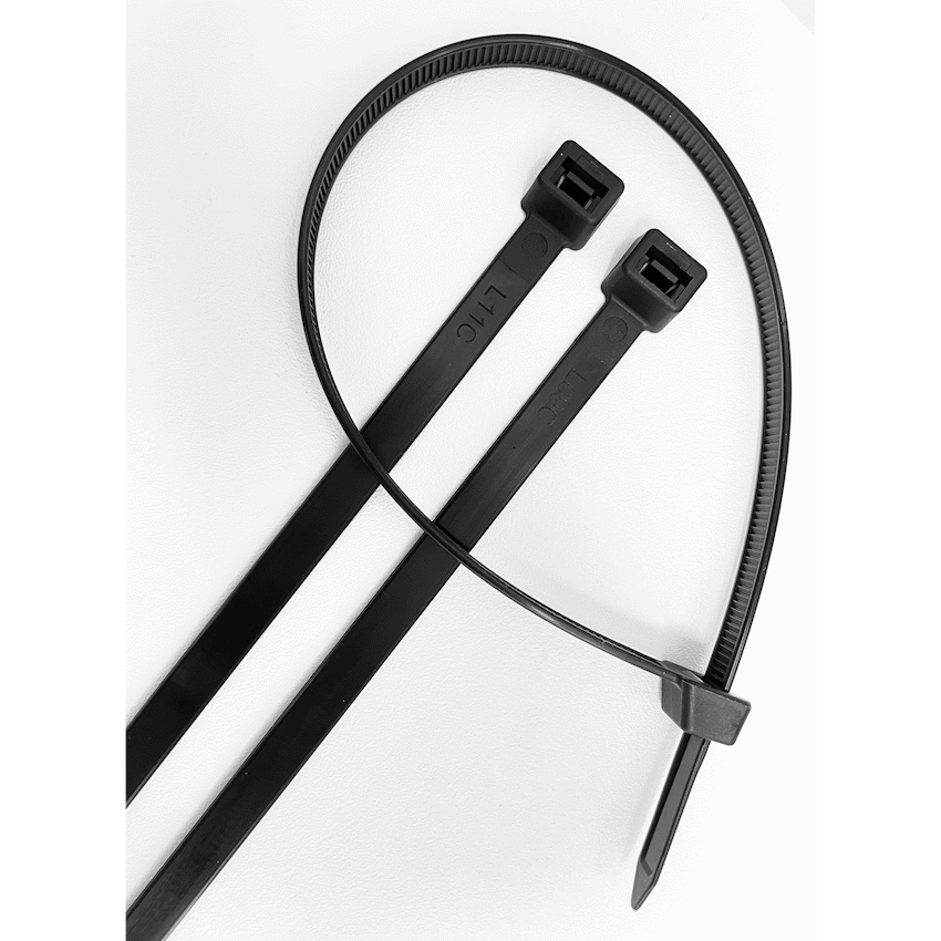 Ellies Cable Tie 7.9mm X 400mm - 20 PACK SIZE - BK