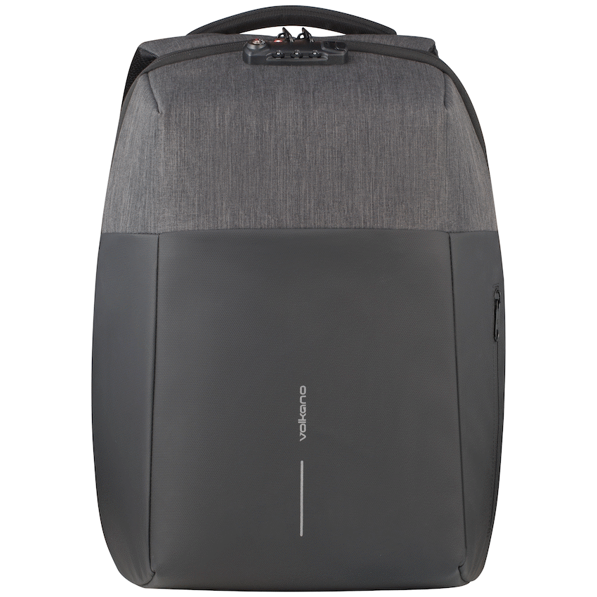 Volkano Smart Deux Laptop Backpack - Black/Charcoal
