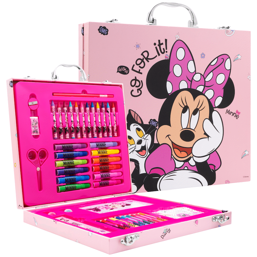 42-Piece Colouring Stationery Briefcase - Minnie Mouse
