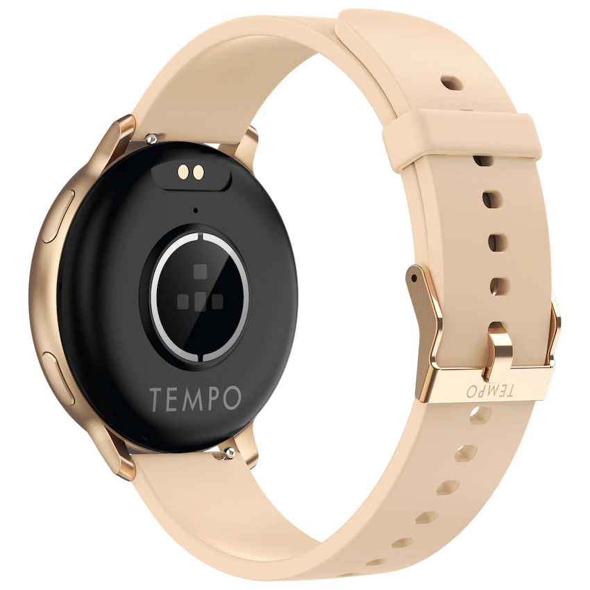 Tempo Pulse Round Smart Watch Nude