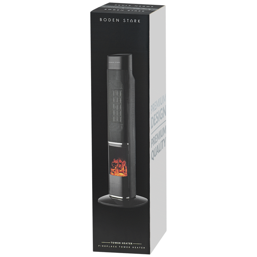Boden Stark Fireplace Tower Heater
