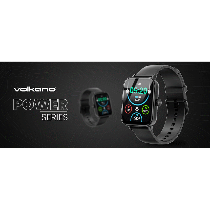 Volkano Chroma Series Smartwatch with Black Strap