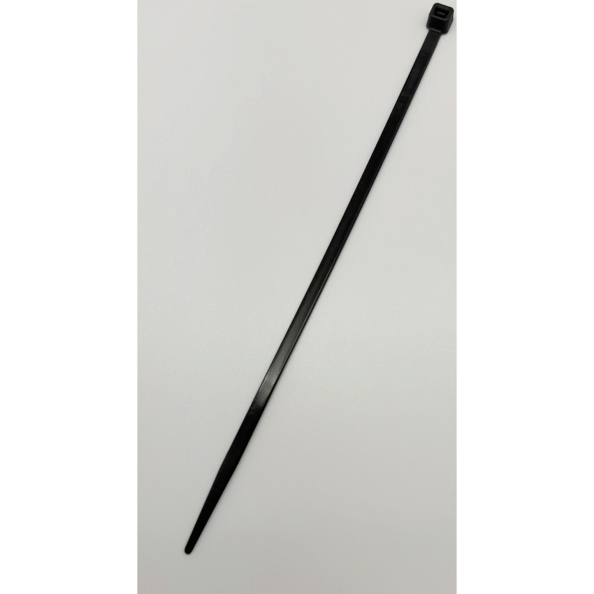 Ellies Cable Tie 4.8mm X 200mm -  100 PACK SIZE - BK