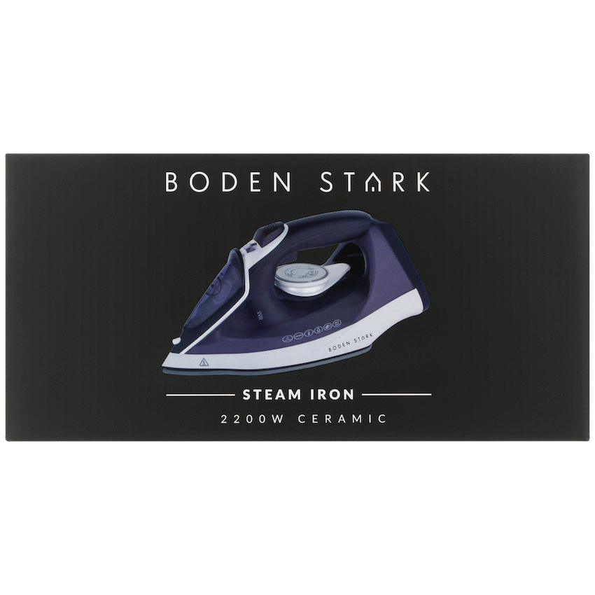 Boden Stark Ceramic Steam Iron - Purple