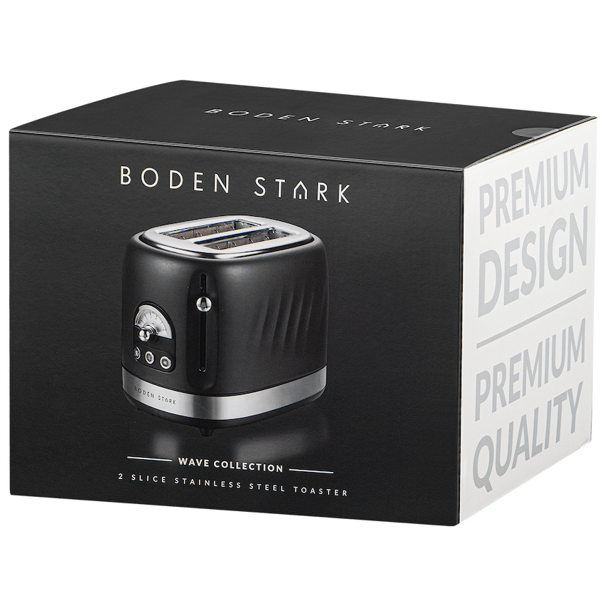 Boden Stark 2-Slice Stainless Steel Toaster
