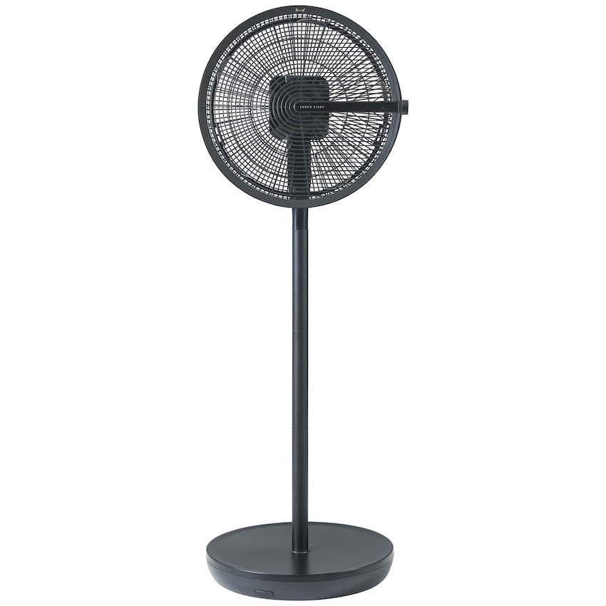 Boden Stark LED Display Stand Fan - Black